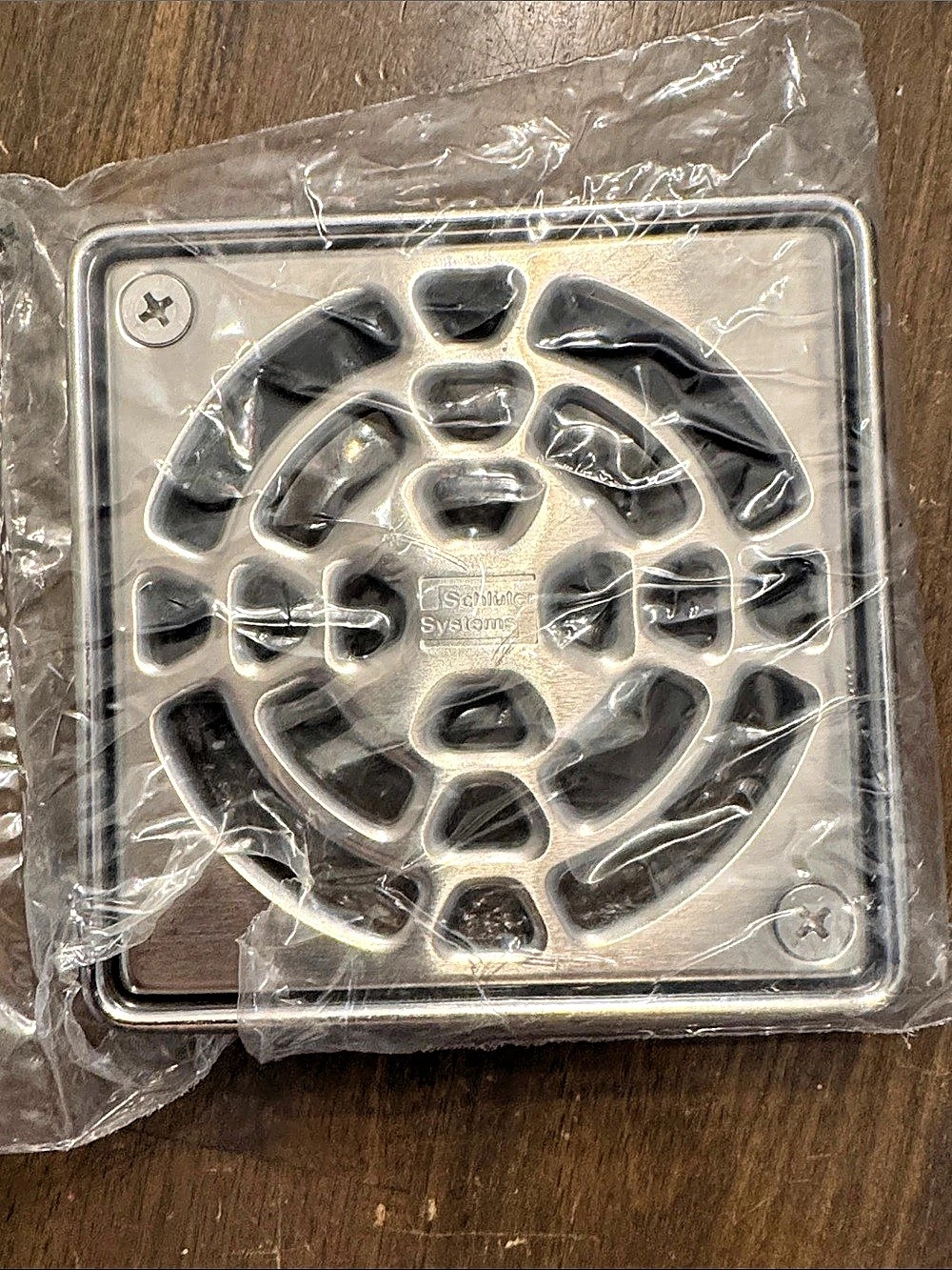 *NEW NEVER USED* Schluter Systems Kerdi-Drain Grate 4" Stainless Steel